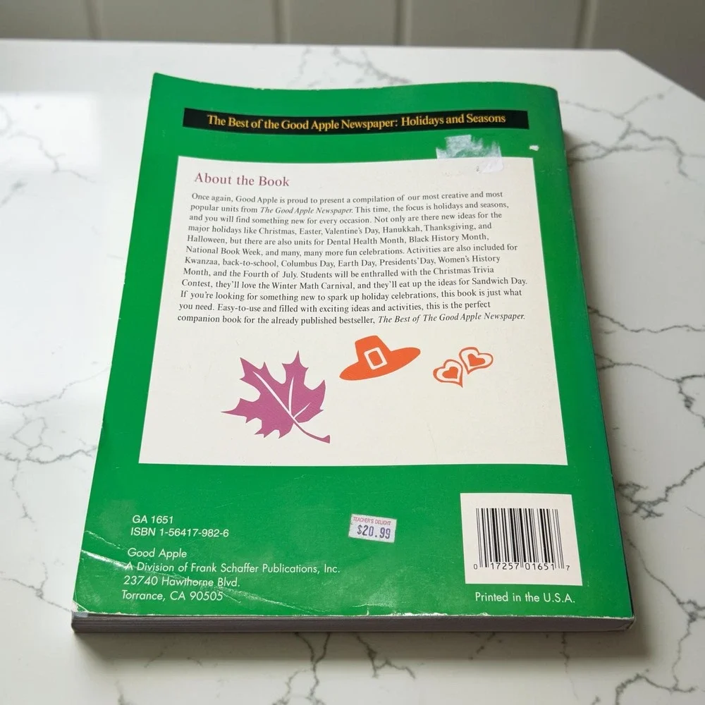 Good Apple Holidays and Seasons Activity Book & Teacher Stickers